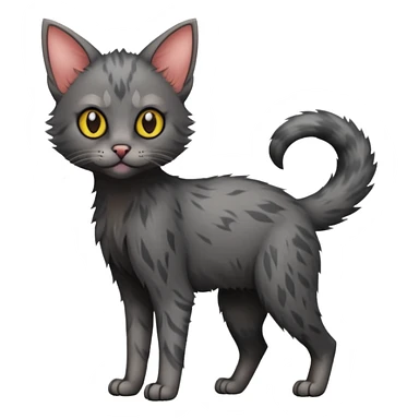 Lykoi cat, full body sticker