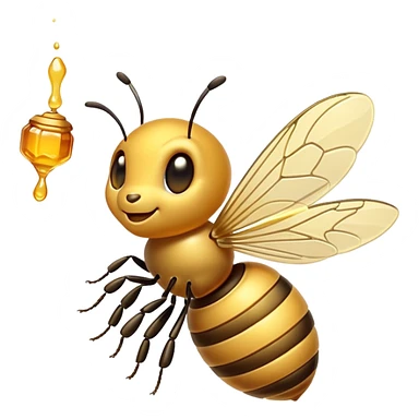 Money honey bee sticker