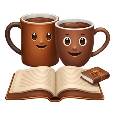 Book & cocoa sticker