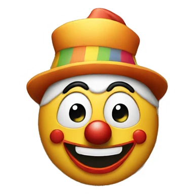 coin with clown face sticker