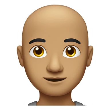 bald indian guy with round head sticker