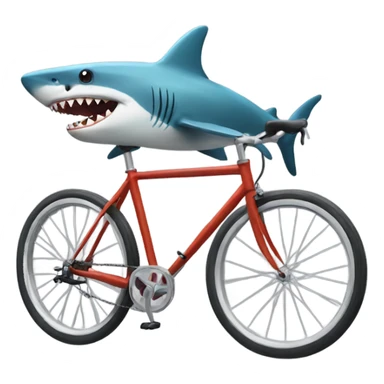 Bike shark sticker