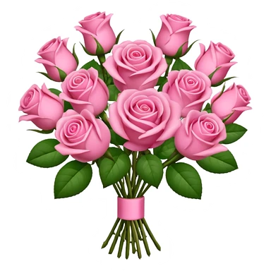 Bouquet of pink roses  sticker