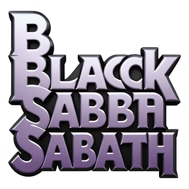 BLACK SABBAT TEXT LOGO sticker