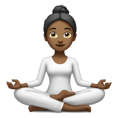 lotus yoga pose sticker