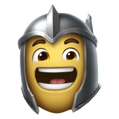fantasy knight laughting lol sticker