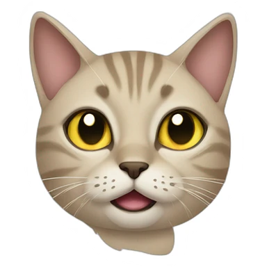 sarcastic cat sticker
