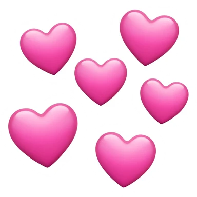Pink hearts  sticker