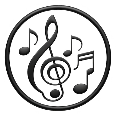 musical notes sticker