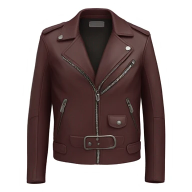 Maroon leather jacket sticker