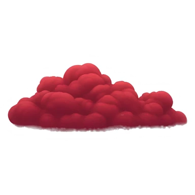 Dark-red mist clouds covering canyon sticker