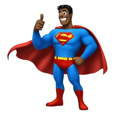 superman thumbs up sticker