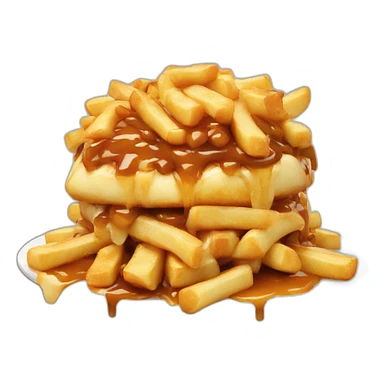 Poutine mange  sticker