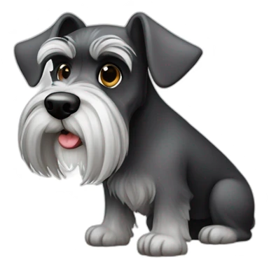 miniature schnauzer big sticker