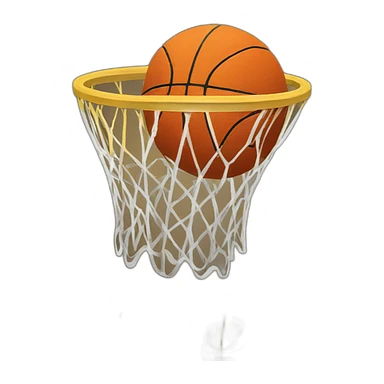 Basket ball sticker