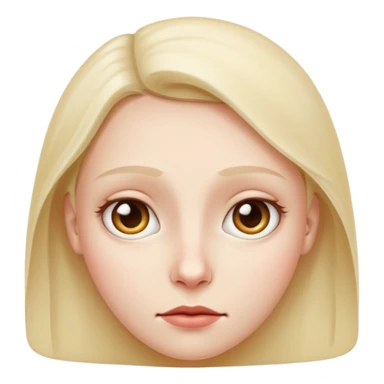 just the face líke ios apple  sticker