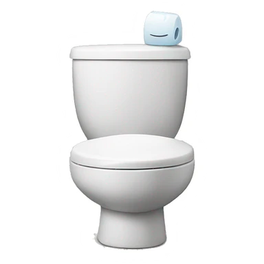 Toilet with a man head coming out if it sticker