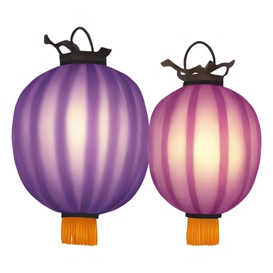 Chinese lantern sticker