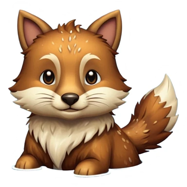 medieval animal in the lake sticker