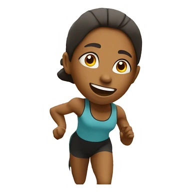 girl running on a track  sticker