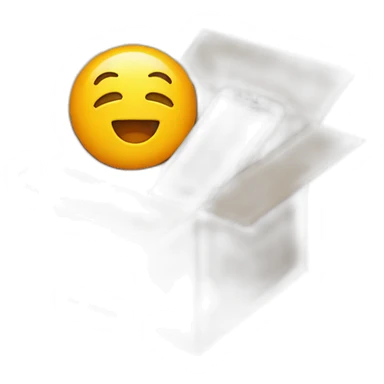 iPhone laying in a cardboard box sticker