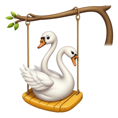 swan swing sticker