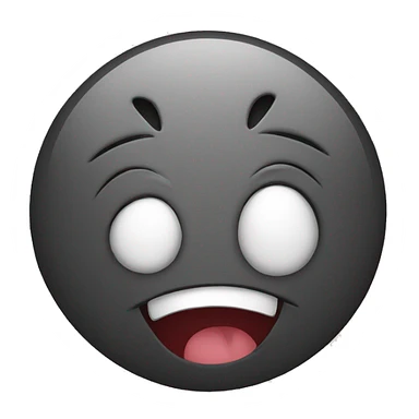 Happy agony smiley face sticker