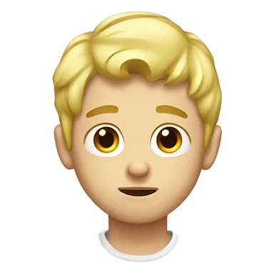 blonde boy indoors sad sticker