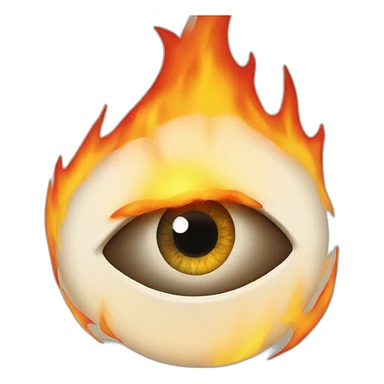 Eye in fire sticker
