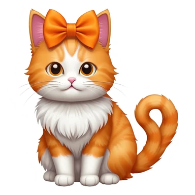 Un gato con lazo sticker