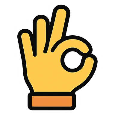ok hand gesture sticker
