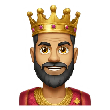 Virat kohli as king sticker