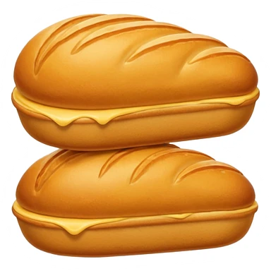 dessert Madeleine. without tail detail. long shape sticker