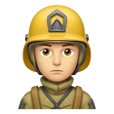 Soldier just face no body generic yellow skin with a gunner helmet that has NO FUCKING ISIGNIA sticker