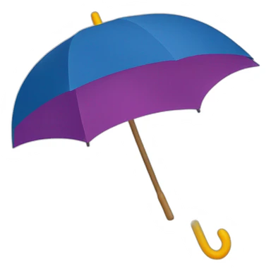 Paraguas colores logo sticker