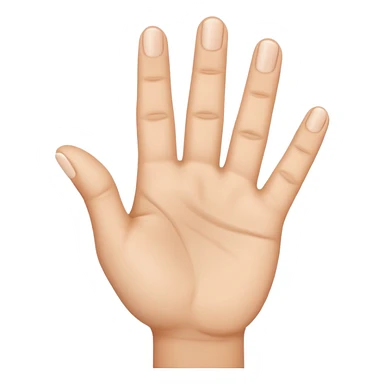 hand emoji with 3 fingers up sticker