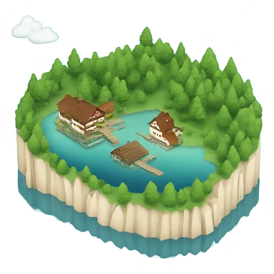 Lake in Bavaria  sticker