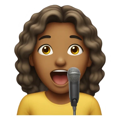 girl singing  sticker