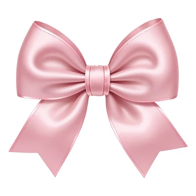 light pink bow on light pink bow sticker