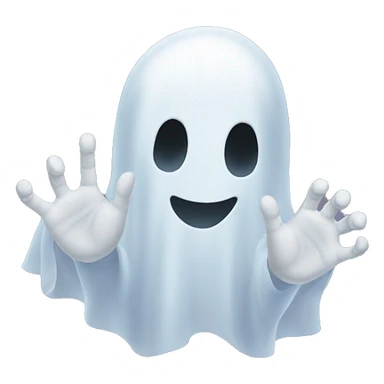 ghost hands sticker