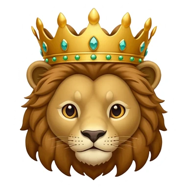 Leão com coroa sticker