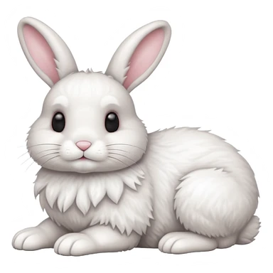 fullbody laying bunny  ios 16 very cute sticker