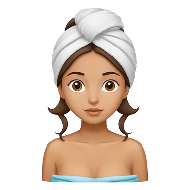 Latina girl with towel in hair sticker