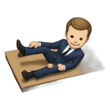 Macron sur un tatamis  sticker