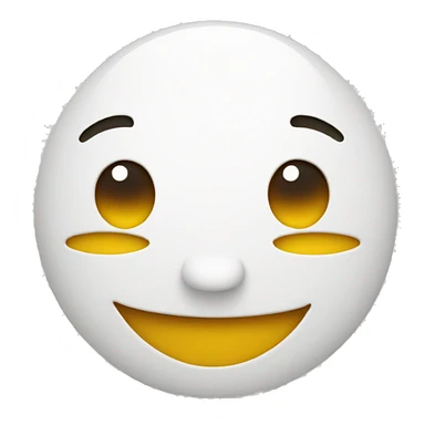 Fake smile smiley face sticker