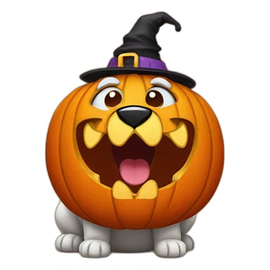 halloween pupkin sticker