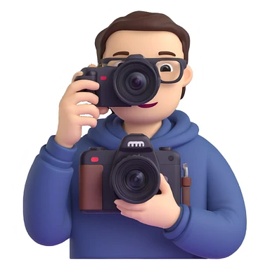 photographer with camera sticker