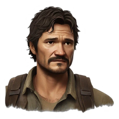 pedro pascal in last of us sticker