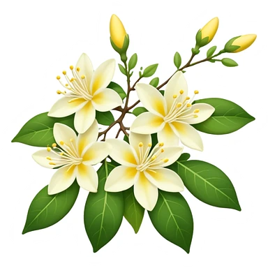 Japanese honeysuckle flower sticker