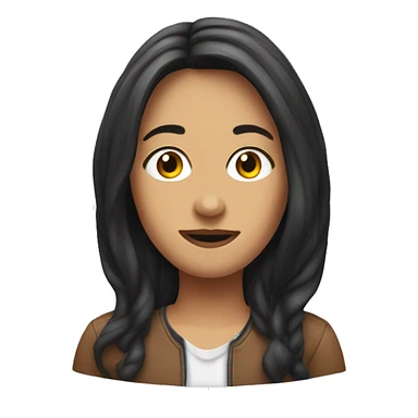 emoji of mylene bellanger sticker